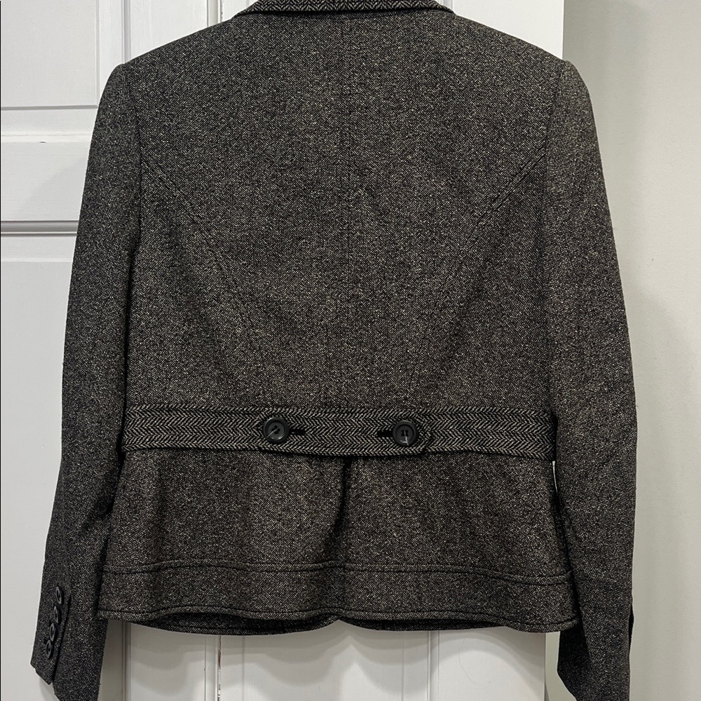 Ann Taylor Charcoal Tweed Blazer - Picture 3 of 14
